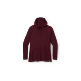 Smartwool Women's Thermal Merino Drape Neck Hoodie Plus Black Cherry Heather