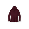 Smartwool Women's Thermal Merino Drape Neck Hoodie Plus Black Cherry Heather