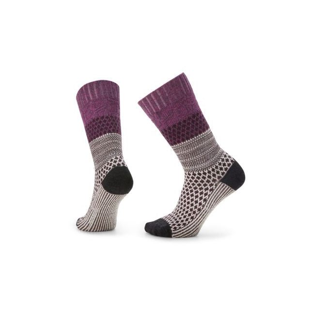 Smartwool Women's Everyday Popcorn Cable Crew Socks Meadow Mauve