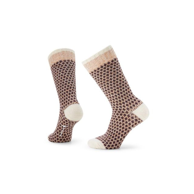 Smartwool Women's Everyday Popcorn Polka Dot Crew Socks Acorn