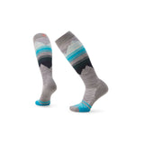 Smartwool Women's Ski Targeted Cushion Pattern OTC Socks Light Gray