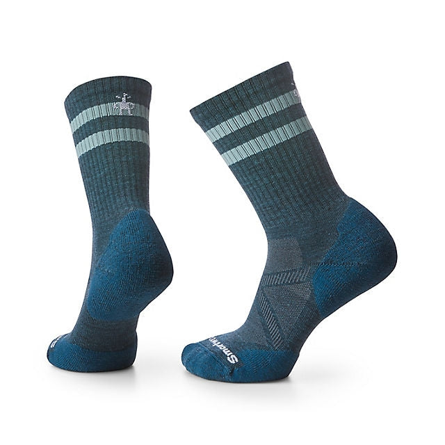 Smartwool Athletic Stripe Crew Socks Twilight Blue