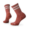 Smartwool Athletic Stripe Crew Socks Dusty Cedar