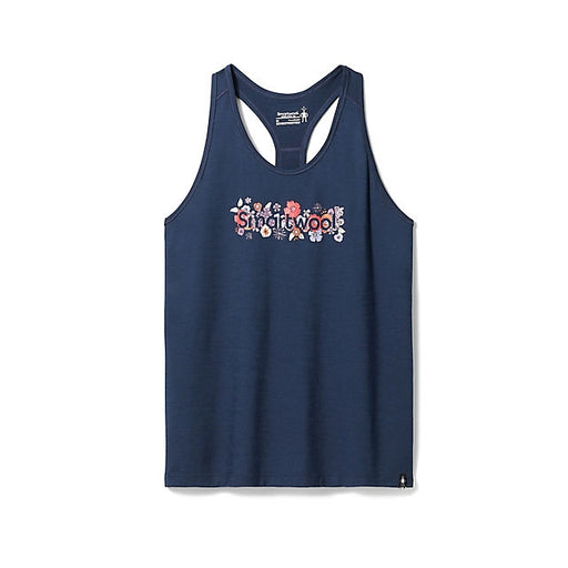 Smartwool Women's Floral Meadow Graphic Tank Deep Navy