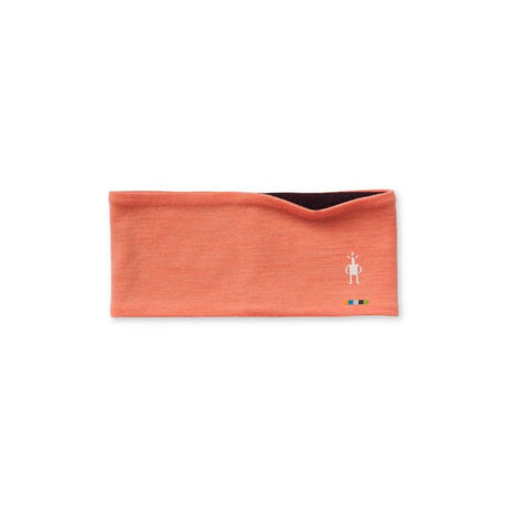 Smartwool Thermal Merino Reversible Headband Sunset Coral Heather-Woodsmoke Heather