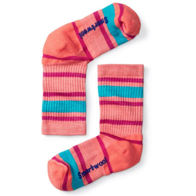 Smartwool Kids' Light Cushion Striped Crew Socks