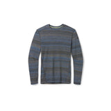 Smartwool Men's Classic Thermal Merino Base Layer Pattern Crew Laguna Blue Heather Color hift / S