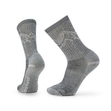 Smartwool Hike Classic Edition Light Cushion Mountain Pattern Crew Socks Black