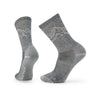 Smartwool Hike Classic Edition Light Cushion Mountain Pattern Crew Socks Black