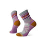 Smartwool Women's Hike Light Cushion Zig Zag Valley Mid Crew Socks Lunar Gray Heather