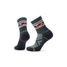 Smartwool Women's Hike Light Cushion Zig Zag Valley Mid Crew Socks Twilight Blue