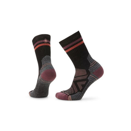 Smartwool Women's Hike Light Cushion Tube Stripe Crew Socks Charcoal