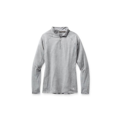 Smartwool Women's Classic All-Season Merino Base Layer 1/4 Zip Light Gray Heather