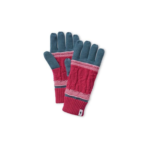 Smartwool Popcorn Cable Glove Prussian Blue