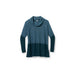 Smartwool Women's Edgewood Poncho Sweater Mist Blue-Twilight Blue Marl