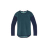 Smartwool Women's Shadow Pine Colorblock Sweater Twilight Blue Heather