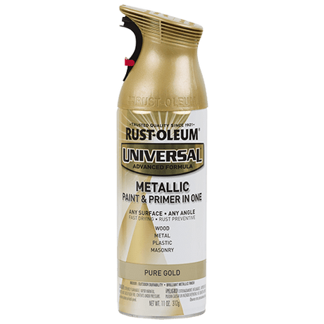 RUST-OLEUM 12 OZ Universal Metallic Spray Paint - Gold METALC_PURE_GOLD