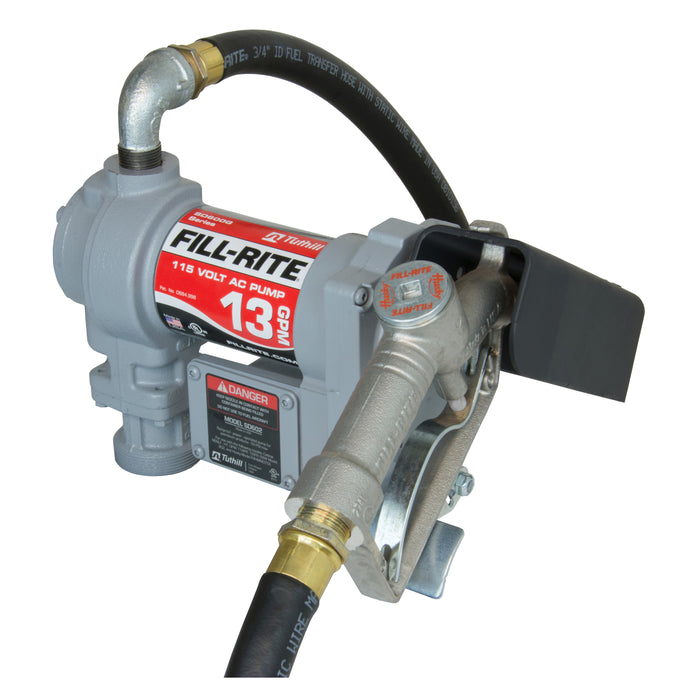Fill-rite Fuel Transfer Pump, Motor: 1/6 Hp, 1.5 A, 115 Vac, 60 Hz, 30 Min Duty Cycle, 3/4 In Outlet