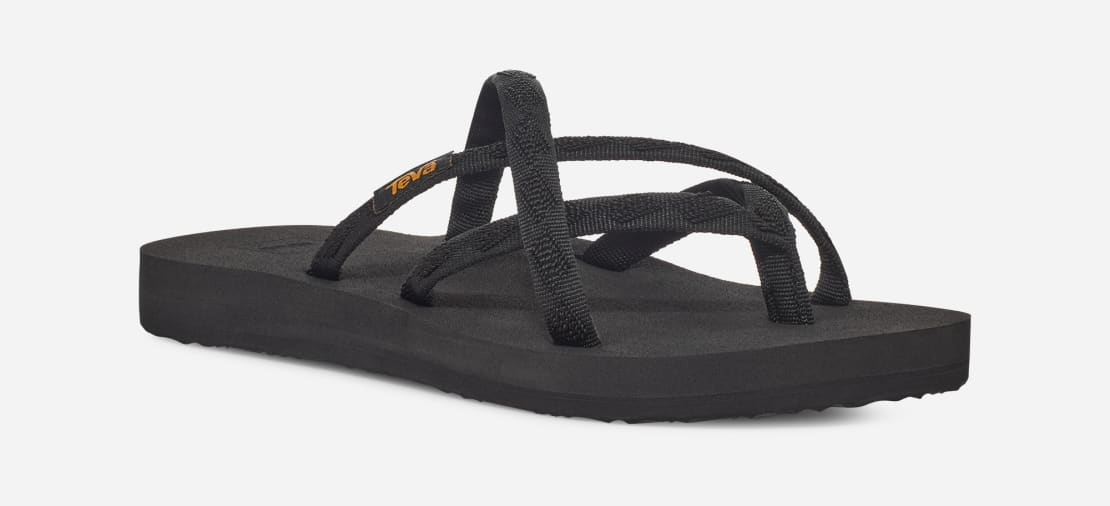 Teva Women's Olowahu Sandal Mixed B Black on Black