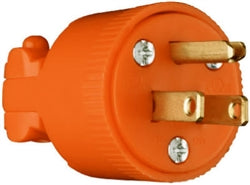 Pass & Seymour 15A 125V Heavy Duty Plug, Orange ORANGE