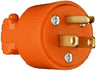 Pass & Seymour 15A 125V Heavy Duty Plug, Orange ORANGE