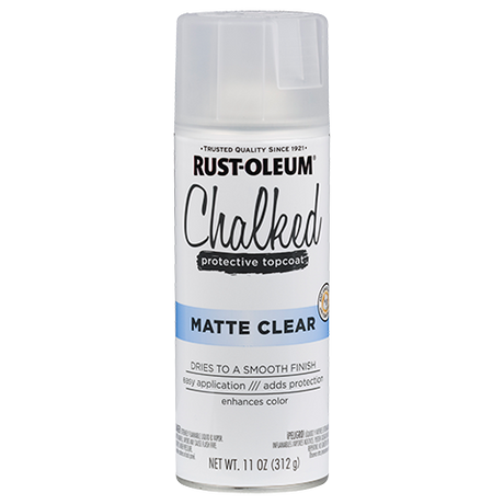 RUST-OLEUM 12 OZ Chalked Paint Ultra Matte Spray Paint - Matte Clear CLEAR