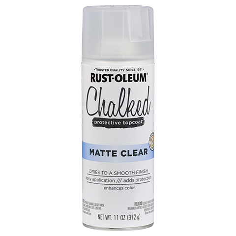 RUST-OLEUM 12 OZ Chalked Paint Ultra Matte Spray Paint - Matte Clear CLEAR