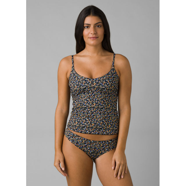 Prana Women's Jess Reversible Tankini Black Petals