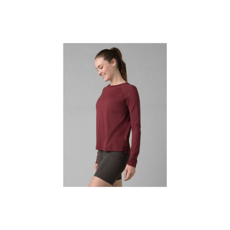 Prana Women's Alpenglow Long Sleeve Maroon