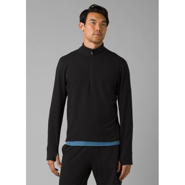 Prana Men's Altitude Tracker 1/4 Zip Black