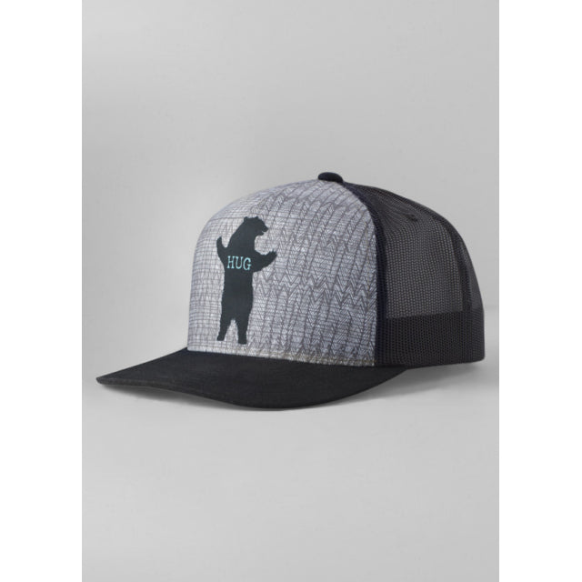 Prana Journeyman Flat Brim Charcoal Bear Hug