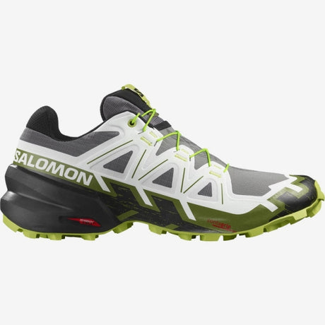 Salomon Men's Speedcross 6 Black / White / Acid Lime