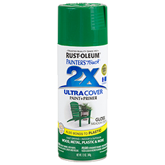 RUST-OLEUM 12 OZ Painter's Touch 2X Ultra Cover Gloss Spray Paint - Gloss Meadow Green MEADOW_GREEN