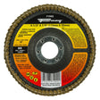 Forney Curved Edge Flap Disc, 4-1/2 in x 7/8 in, 80 Grit / 80G