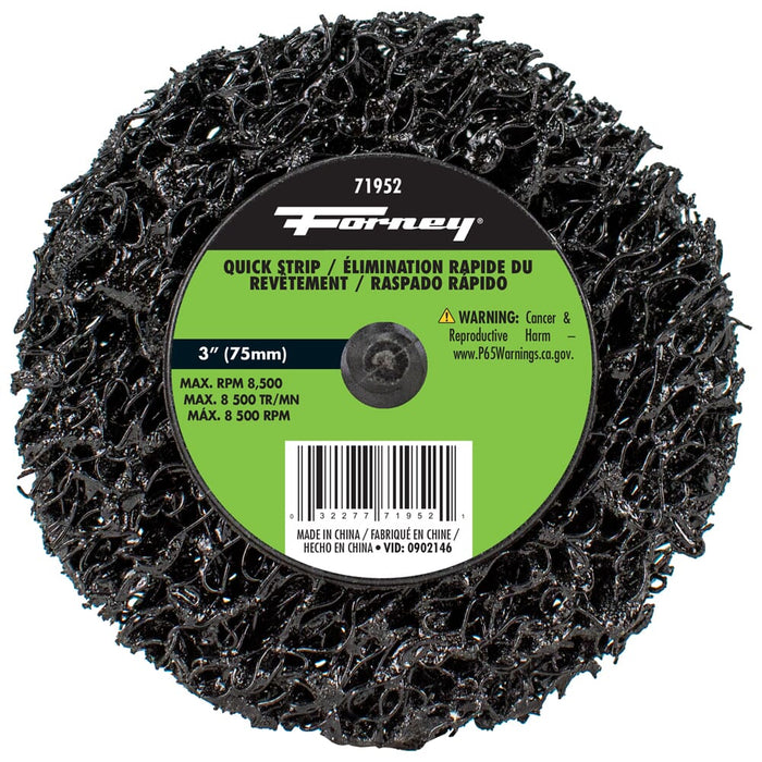 Forney Quick Change Stripping Disc, 3 in