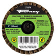 Forney Quick Change Flap Disc, 80 Grit, 2 in