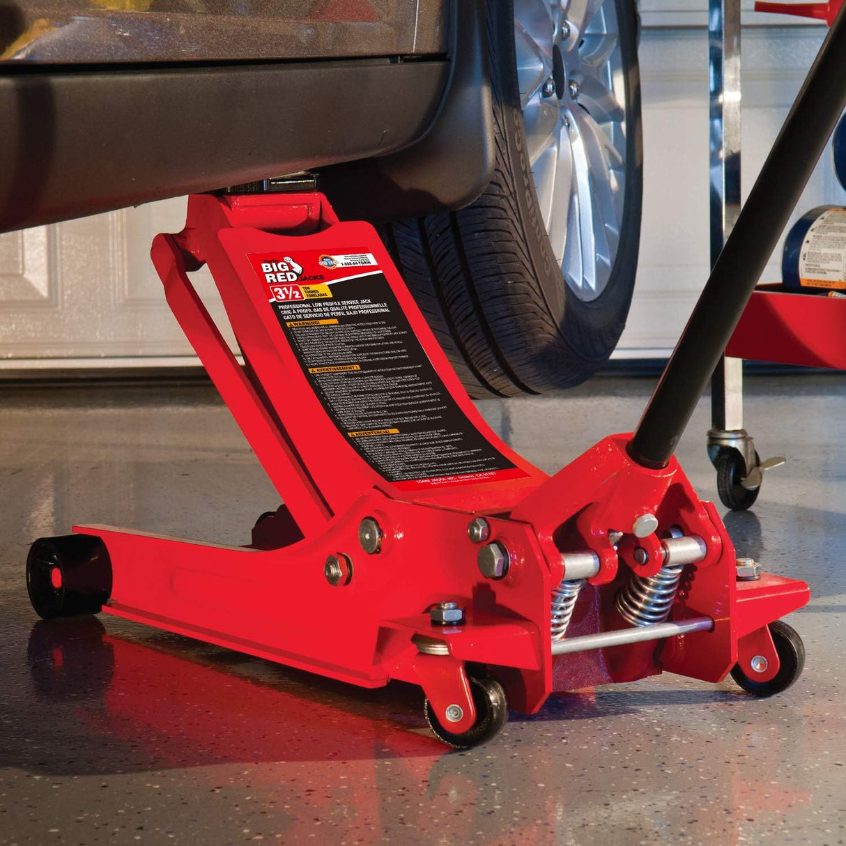 Torin Big Red 3.5 Ton Hydraulic Low Profile Service Floor Jack