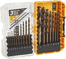 Dewalt Black and Gold 20-pc Assorted Twist Drill Bit Set Black