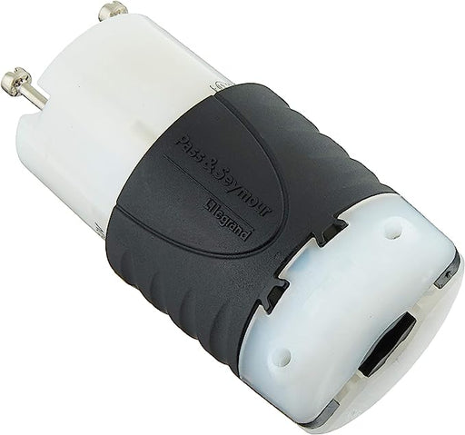 Pass & Seymour 30A 250V Industrial Grade Turn Lock Connector, 2 Pole 3 Wire