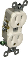 Pass & Seymour 15A Trade Master Standard Duplex Outlet, White WHITE / 15A