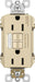 Pass & Seymour 15A Self-Test GFCI Receptacle with Night Light, Child Safe; Ivory Color IVORY