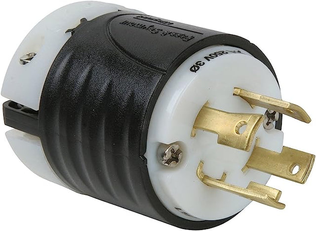 Pass & Seymour 30A 250V Industrial Grade Turn Lock Plug, Three Phase