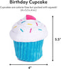 Zippy Paws Cupcake Dog Toy, Blue & White BLUE