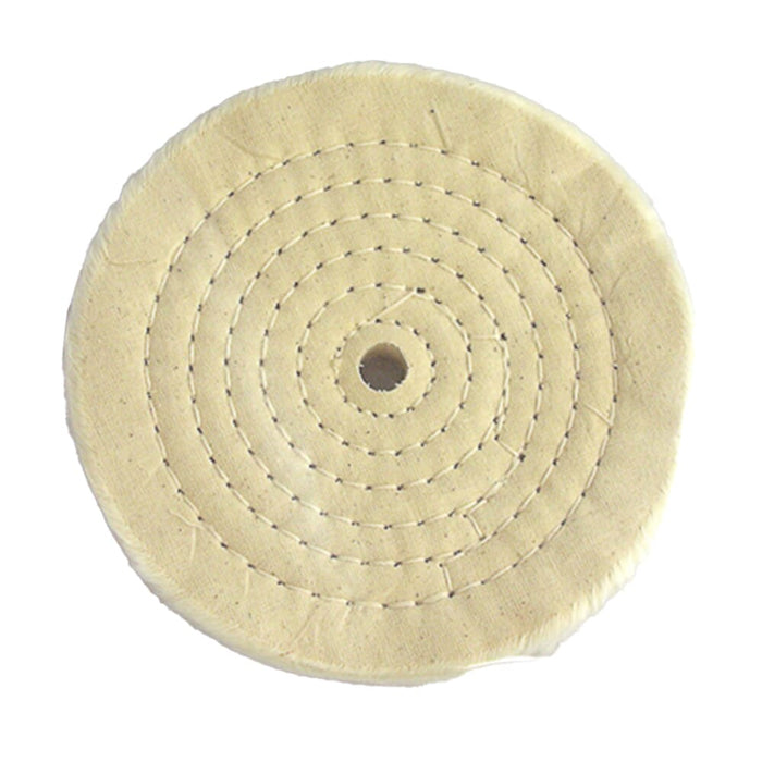 Forney Cotton Buffing Wheel, 6 in x 1/2 in