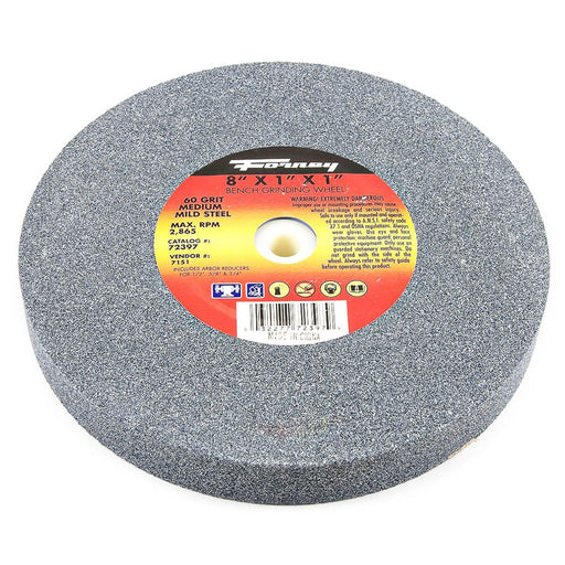 Forney Bench Grinding Wheel, 8 in x 1 in x 1 in / 60GRIT
