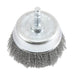Forney Cup Brush, Crimped, 3 in x .008 in x 1/4 in Hex Shank / FINE