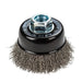 Forney Command PRO Cup Brush, Crimped, Stainless Steel, 2-3/4 in x .014 in x 5/8 in-11 STAINLESS