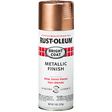 RUST-OLEUM 11 OZ Stops Rust Bright Coat Spray Paint -Rose Gold