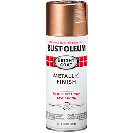 RUST-OLEUM 11 OZ Stops Rust Bright Coat Spray Paint -Rose Gold