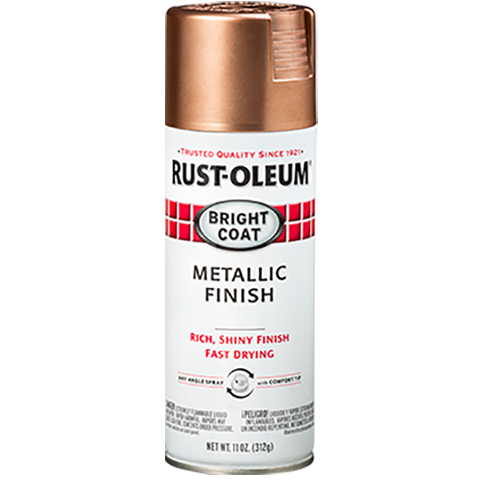 RUST-OLEUM 11 OZ Stops Rust Bright Coat Spray Paint -Rose Gold